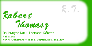 robert thomasz business card